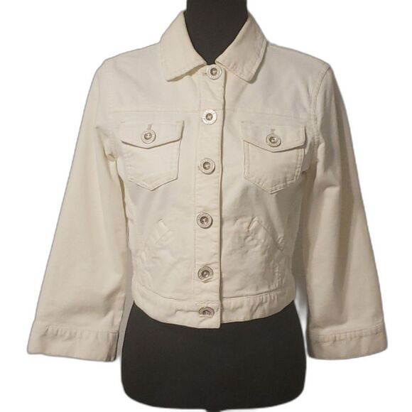 American Eagle Cream Corduroy Jacket Size Medium - Picture 1 of 8